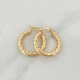 Candongas Mary 2.15gr / 1 in / Oro Amarillo 18K &