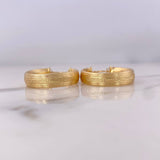 Candongas Winter 3.75gr / 1.9cm / Rayadas Oro Amarillo 18K $