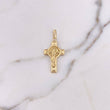 Pendant Cross Christ 2.05gr / 3.6cm / Saint Benedict 18K Yellow Gold $
