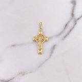 Pendant Cross Christ 2.05gr / 3.6cm / Saint Benedict 18K Yellow Gold $