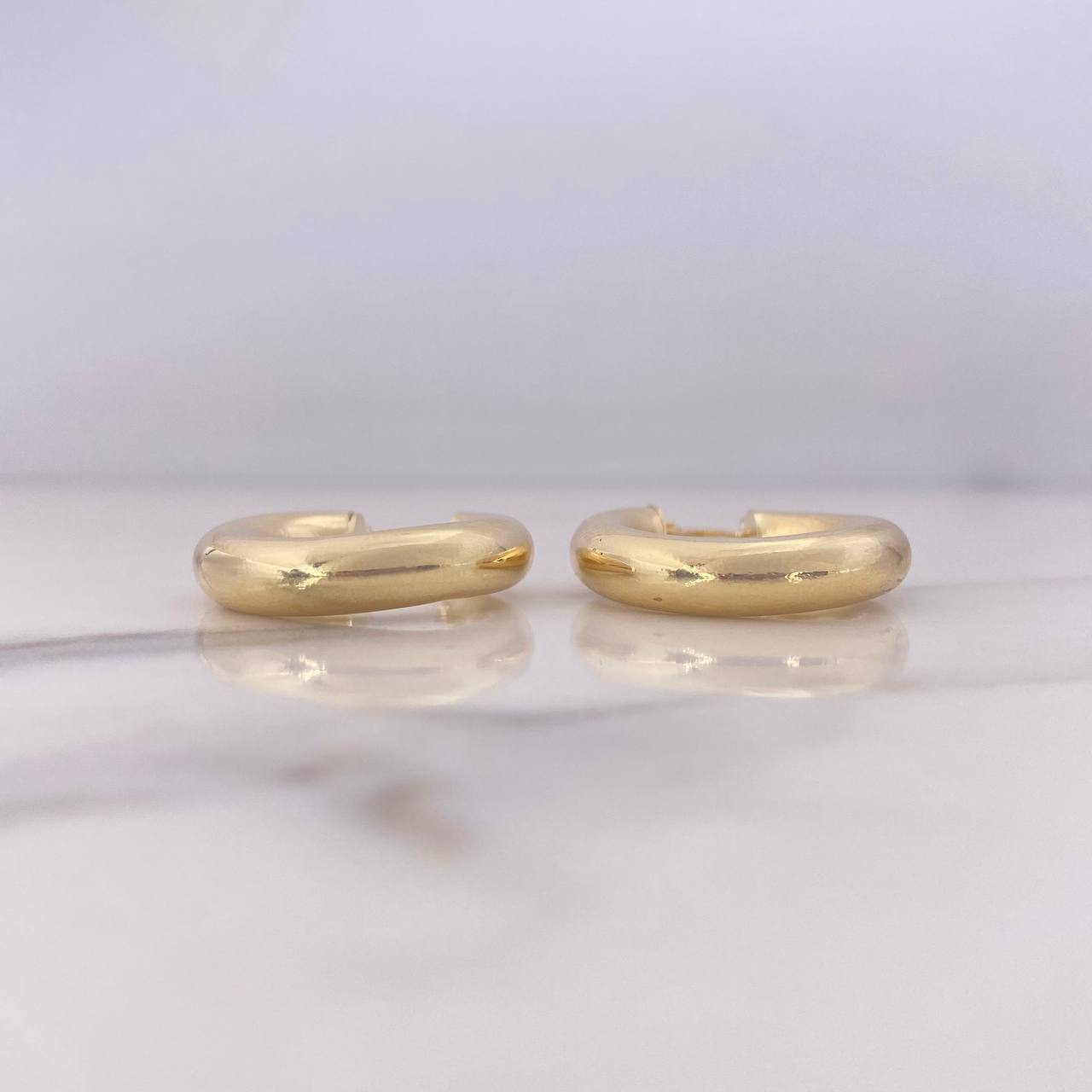 Candongas Jass 4.55gr / 2.6cm / Lisas Oro Amarillo 18K $