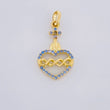 Pendant Sacred Heart of Jesus 1 g / 3/4 in Yellow Gold 18K