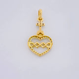 Pendant Sacred Heart of Jesus 1 g / 3/4 in Yellow Gold 18K