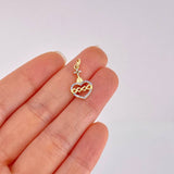 Pendant Sacred Heart of Jesus 1 g / 3/4 in Yellow Gold 18K