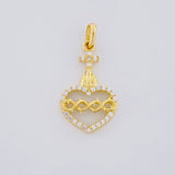 Dije Sagrado Corazón de Jesús 1g / 3/4 in Oro Amarillo 18K