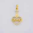 Pendant Sacred Heart of Jesus 1g / 3/4 in Yellow Gold 18K