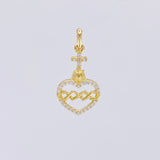 Dije Sagrado Corazón de Jesús 1g / 3/4 in Oro Amarillo 18K