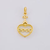 Dije Sagrado Corazón de Jesús 1g / 3/4 in Oro Amarillo 18K