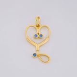 Dije Estetoscopio 1.1g / 3/4 in Oro Amarillo 18K