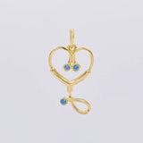 Dije Estetoscopio 1.1g / 3/4 in Oro Amarillo 18K