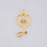 Dije Estetoscopio 1.1g / 3/4 in Oro Amarillo 18K