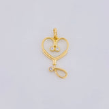 Stethoscope Pendant 1.15g / 3/4 in 18K Yellow Gold