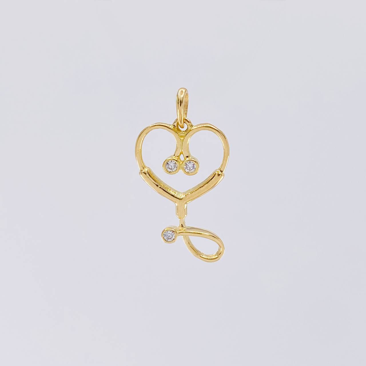 Stethoscope Pendant 1.15g / 3/4 in 18K Yellow Gold