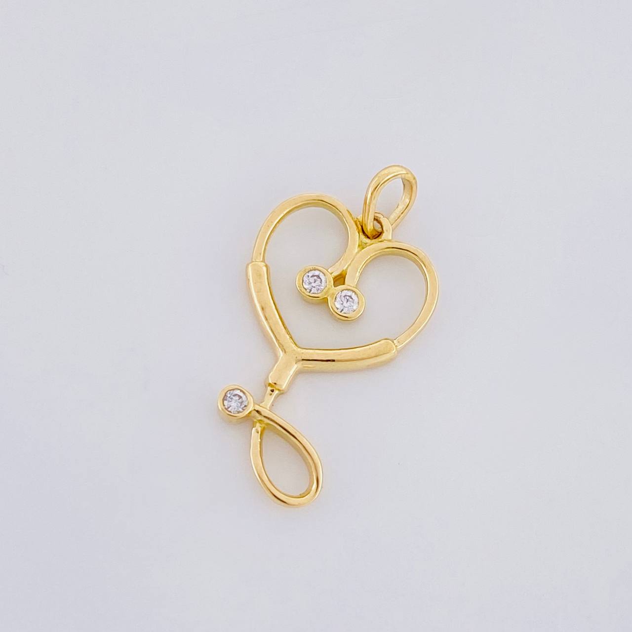 Stethoscope Pendant 1.15g / 3/4 in 18K Yellow Gold