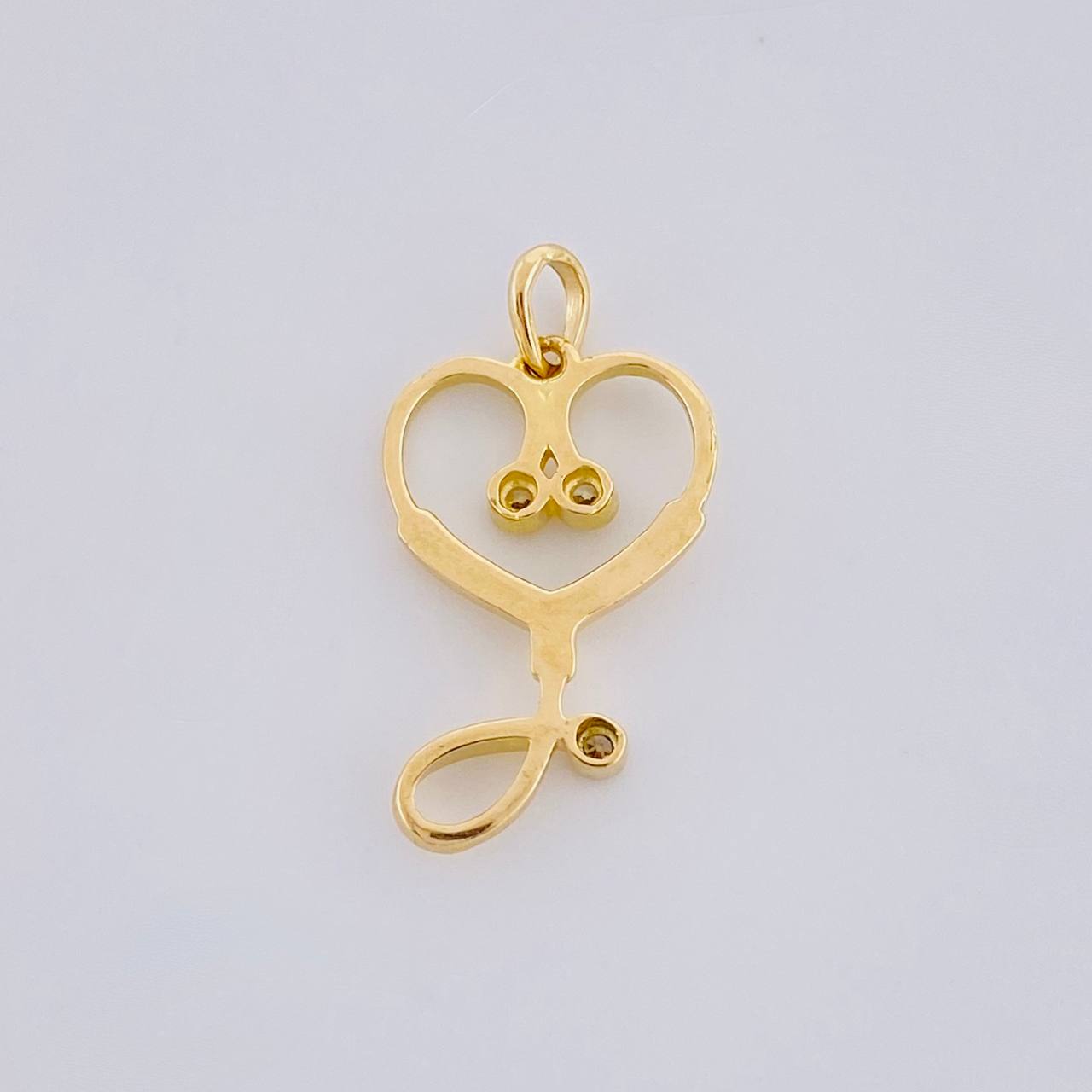 Stethoscope Pendant 1.15g / 3/4 in 18K Yellow Gold