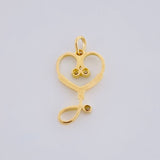 Stethoscope Pendant 1.15g / 3/4 in 18K Yellow Gold