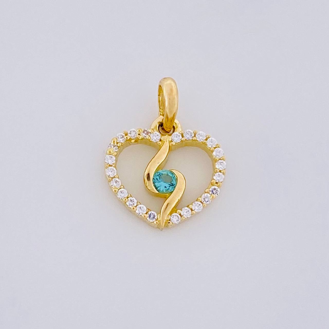 Pendant Spiral Silhouette 0.95g / 1/2 in 18K Yellow Gold