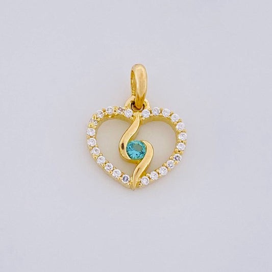 Pendant Spiral Silhouette 0.95g / 1/2 in 18K Yellow Gold