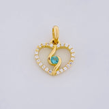 Pendant Spiral Silhouette 0.95g / 1/2 in 18K Yellow Gold