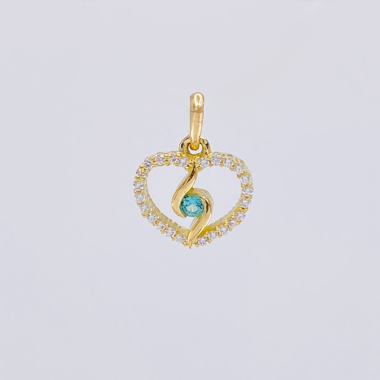 Pendant Spiral Silhouette 0.95g / 1/2 in 18K Yellow Gold