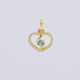 Pendant Spiral Silhouette 0.95g / 1/2 in 18K Yellow Gold
