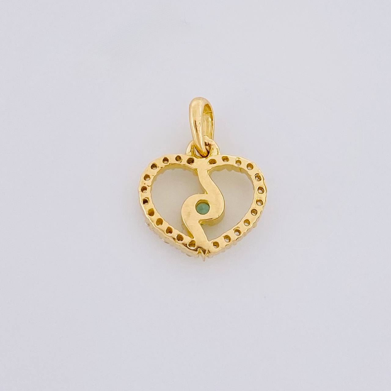 Pendant Spiral Silhouette 0.95g / 1/2 in 18K Yellow Gold