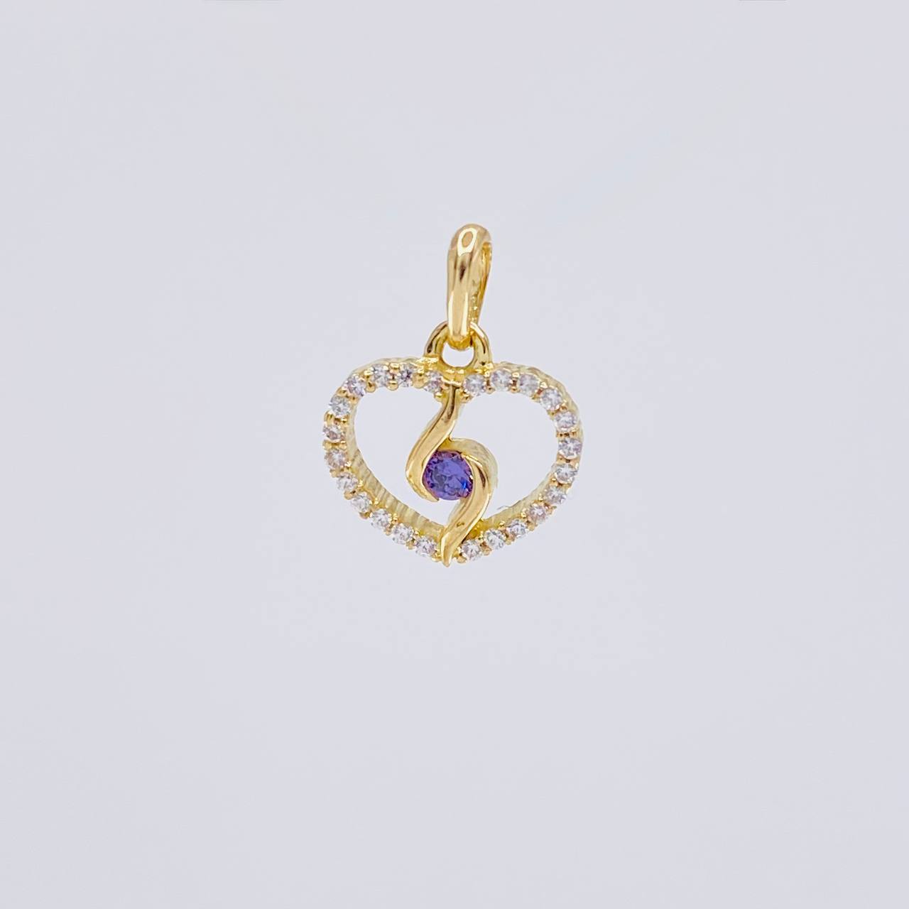 Dije Silueta Espiral 0.9g / 1/2 in Oro Amarillo 18K