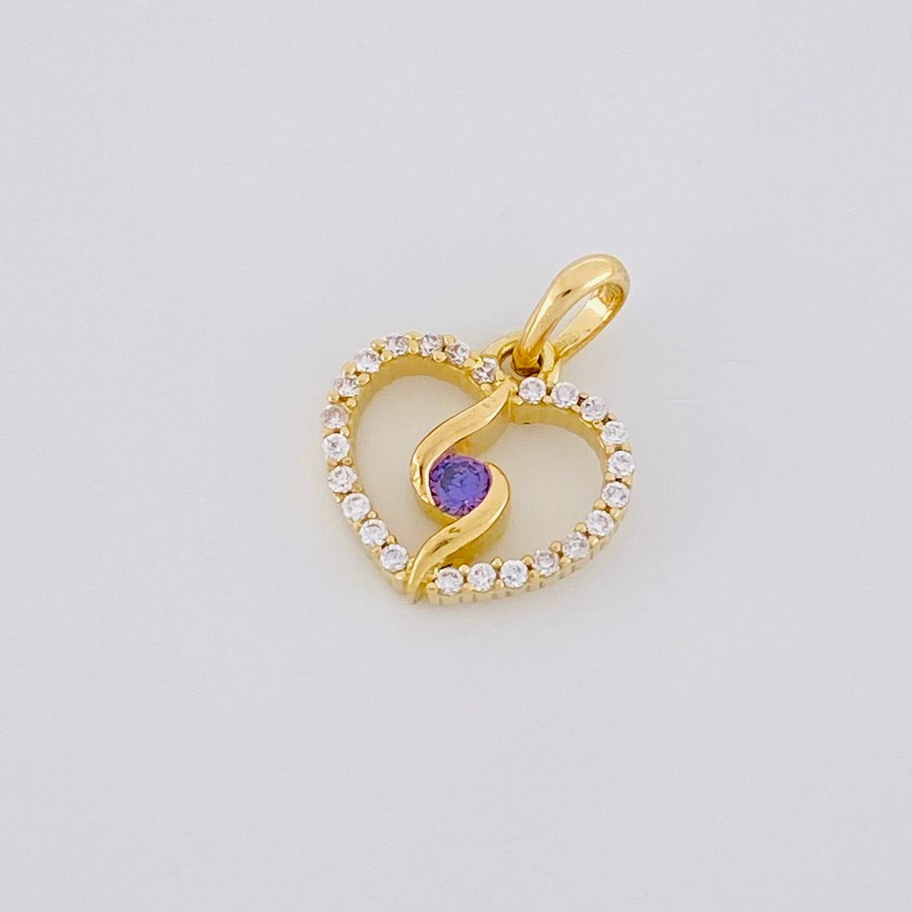 Dije Silueta Espiral 0.9g / 1/2 in Oro Amarillo 18K