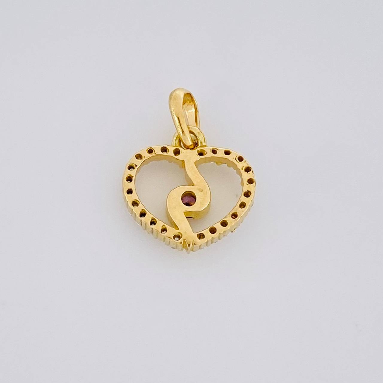 Dije Silueta Espiral 0.9g / 1/2 in Oro Amarillo 18K