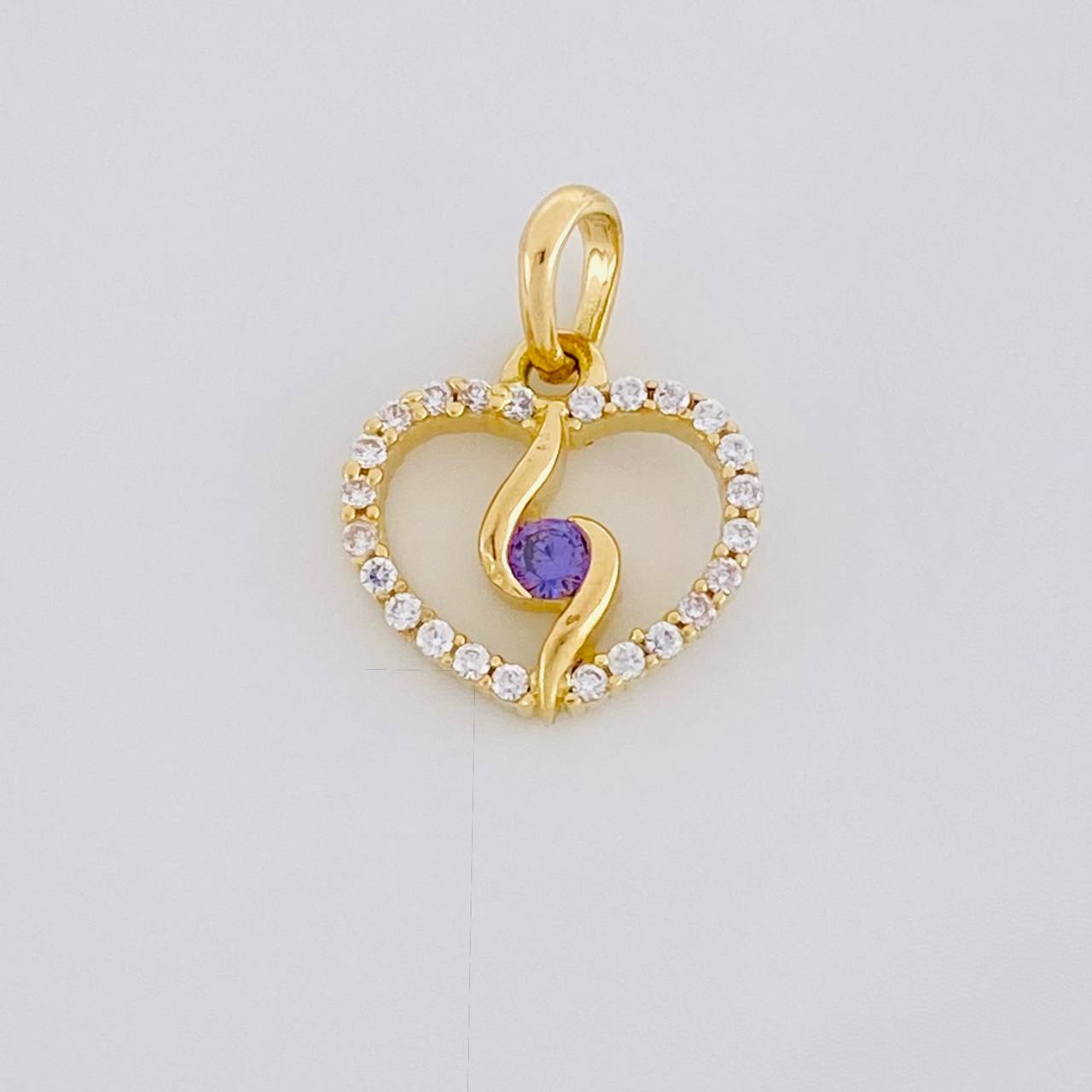 Dije Silueta Espiral 0.9g / 1/2 in Oro Amarillo 18K