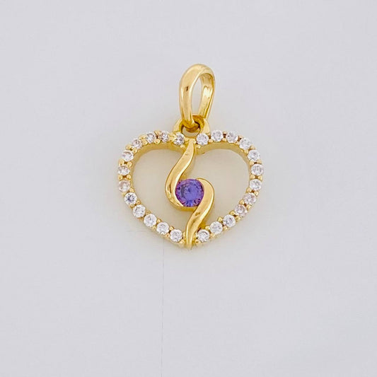 Dije Silueta Espiral 0.9g / 1/2 in Oro Amarillo 18K