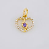 Dije Silueta Espiral 0.9g / 1/2 in Oro Amarillo 18K