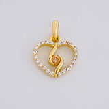 Pendant Spiral Silhouette 0.9g / 1/2 in Yellow Gold 18K