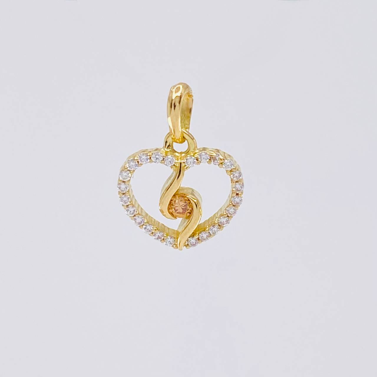 Pendant Spiral Silhouette 0.9g / 1/2 in Yellow Gold 18K