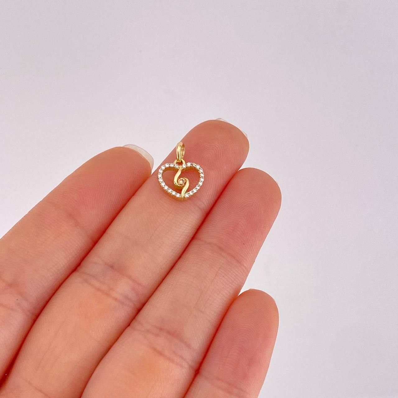 Pendant Spiral Silhouette 0.9g / 1/2 in Yellow Gold 18K