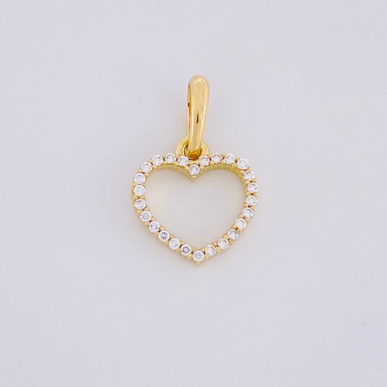 Dije Silueta Corazón 0.65g / 1/2 in Oro Amarillo 18K