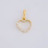 Dije Silueta Corazón 0.65g / 1/2 in Oro Amarillo 18K