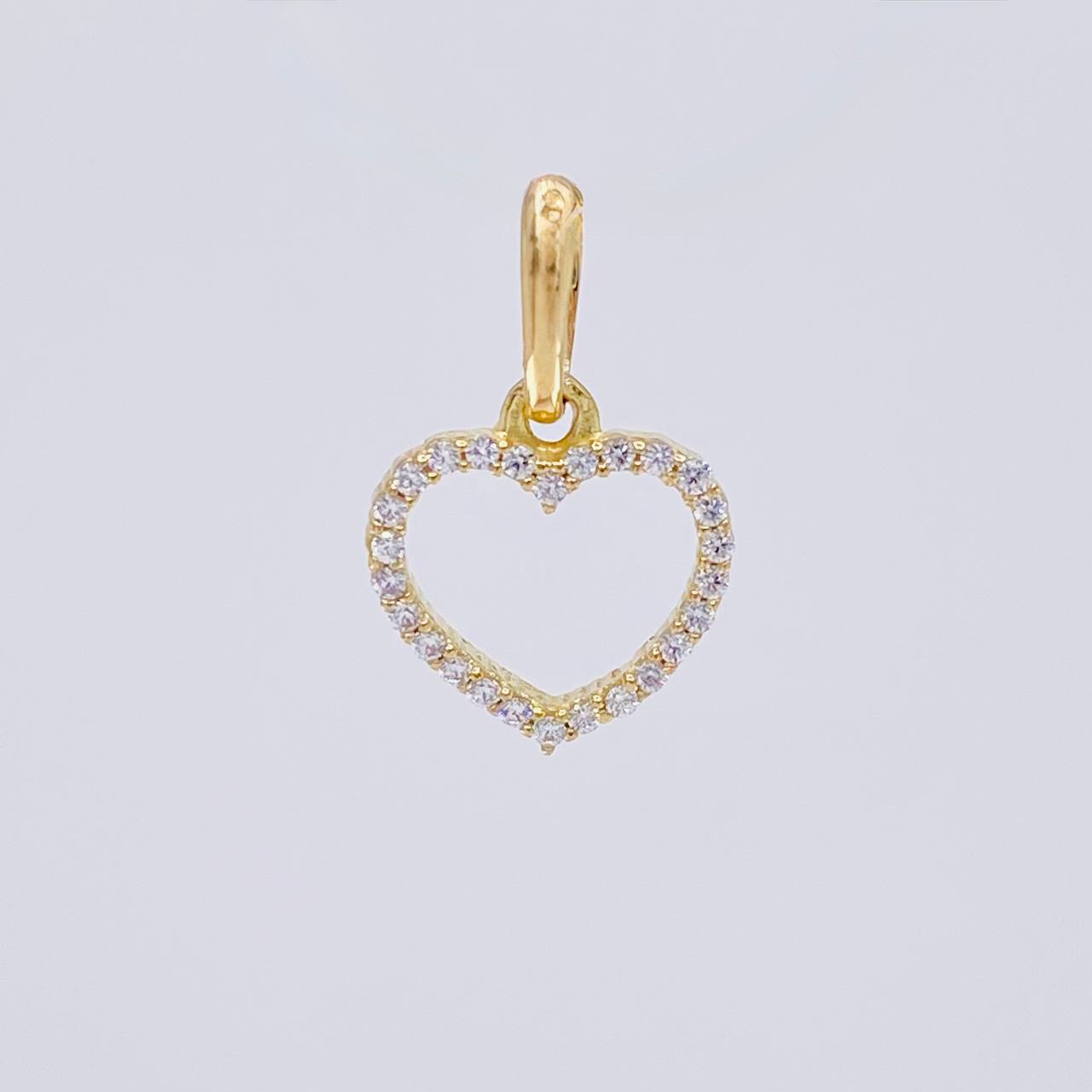 Dije Silueta Corazón 0.6g / 1/2 in Oro Amarillo 18K