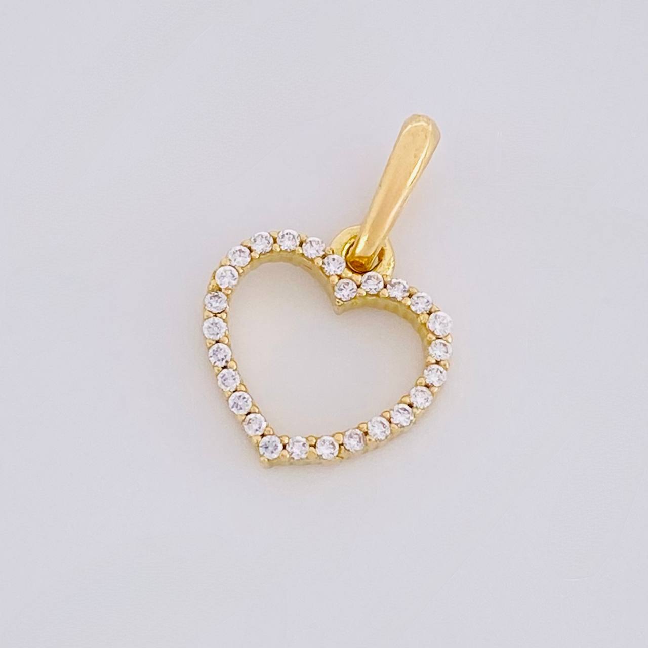 Dije Silueta Corazón 0.65g / 1/2 in Oro Amarillo 18K