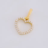 Dije Silueta Corazón 0.6g / 1/2 in Oro Amarillo 18K