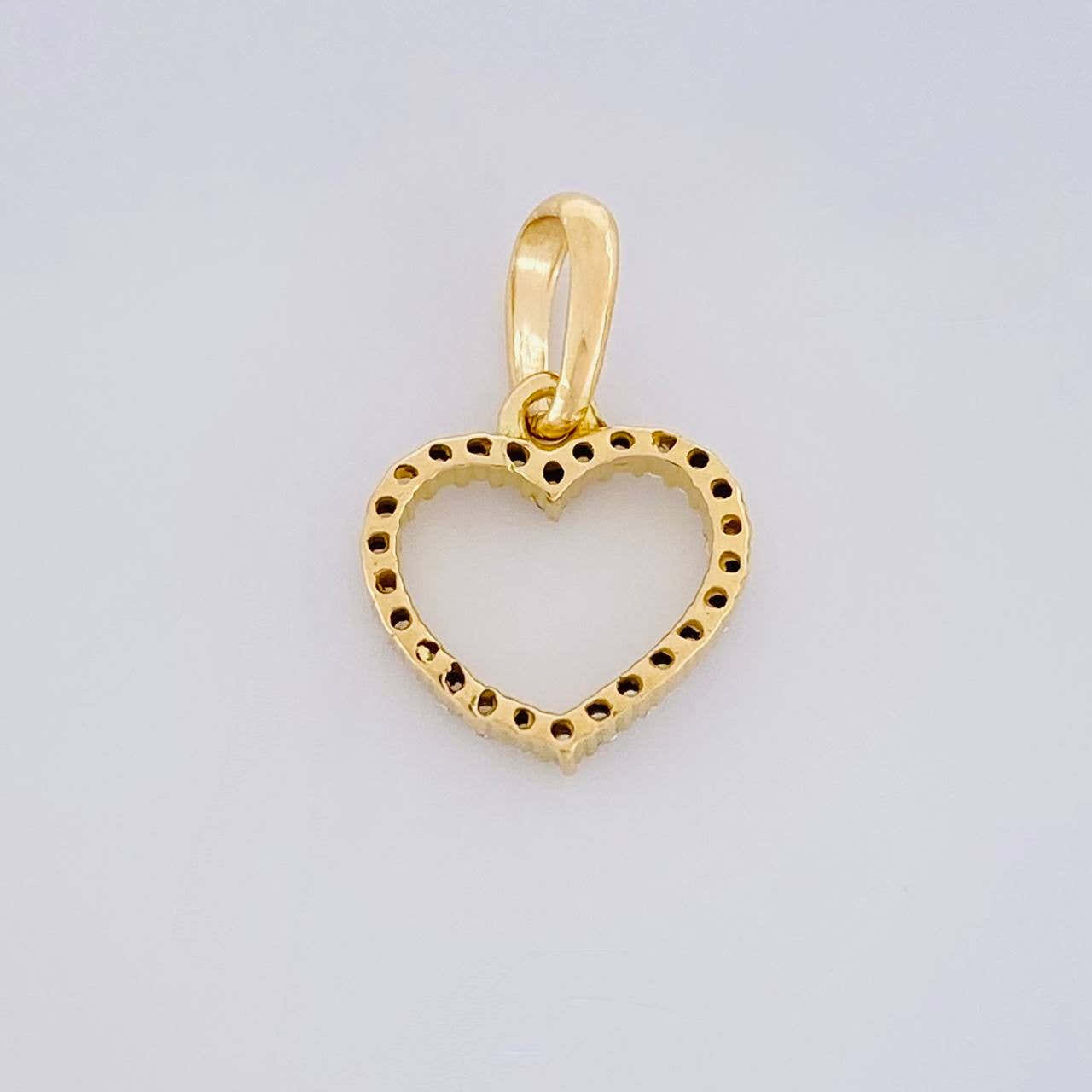 Dije Silueta Corazón 0.65g / 1/2 in Oro Amarillo 18K