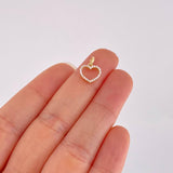 Dije Silueta Corazon 0.65g / 1/2 in Oro Amarillo 18K