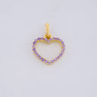 Dije Silueta Corazon 0.55g / 1/2 in Oro Amarillo 18K