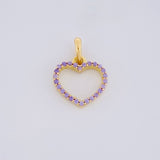 Dije Silueta Corazon 0.55g / 1/2 in Oro Amarillo 18K