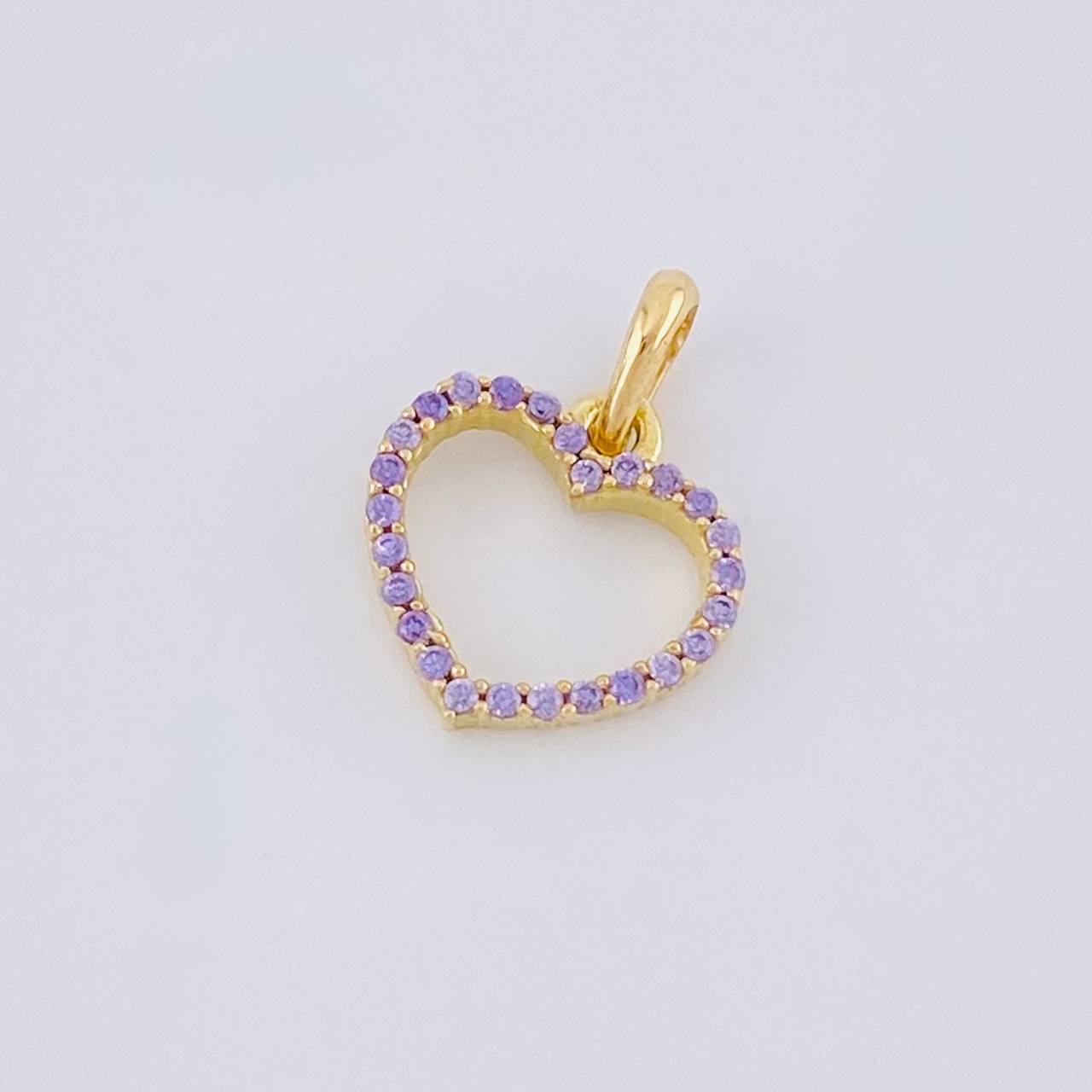 Dije Silueta Corazon 0.55g / 1/2 in Oro Amarillo 18K