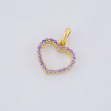 Dije Silueta Corazon 0.55g / 1/2 in Oro Amarillo 18K