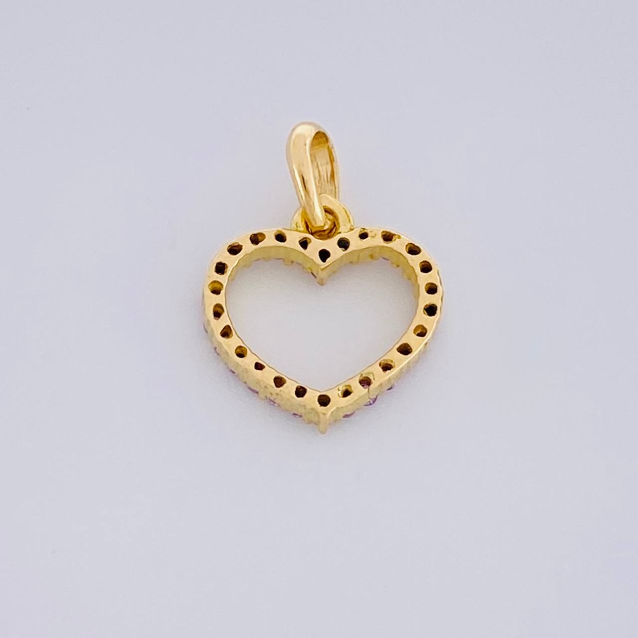 Dije Silueta Corazón 0.6g / 1/2 in Oro Amarillo 18K