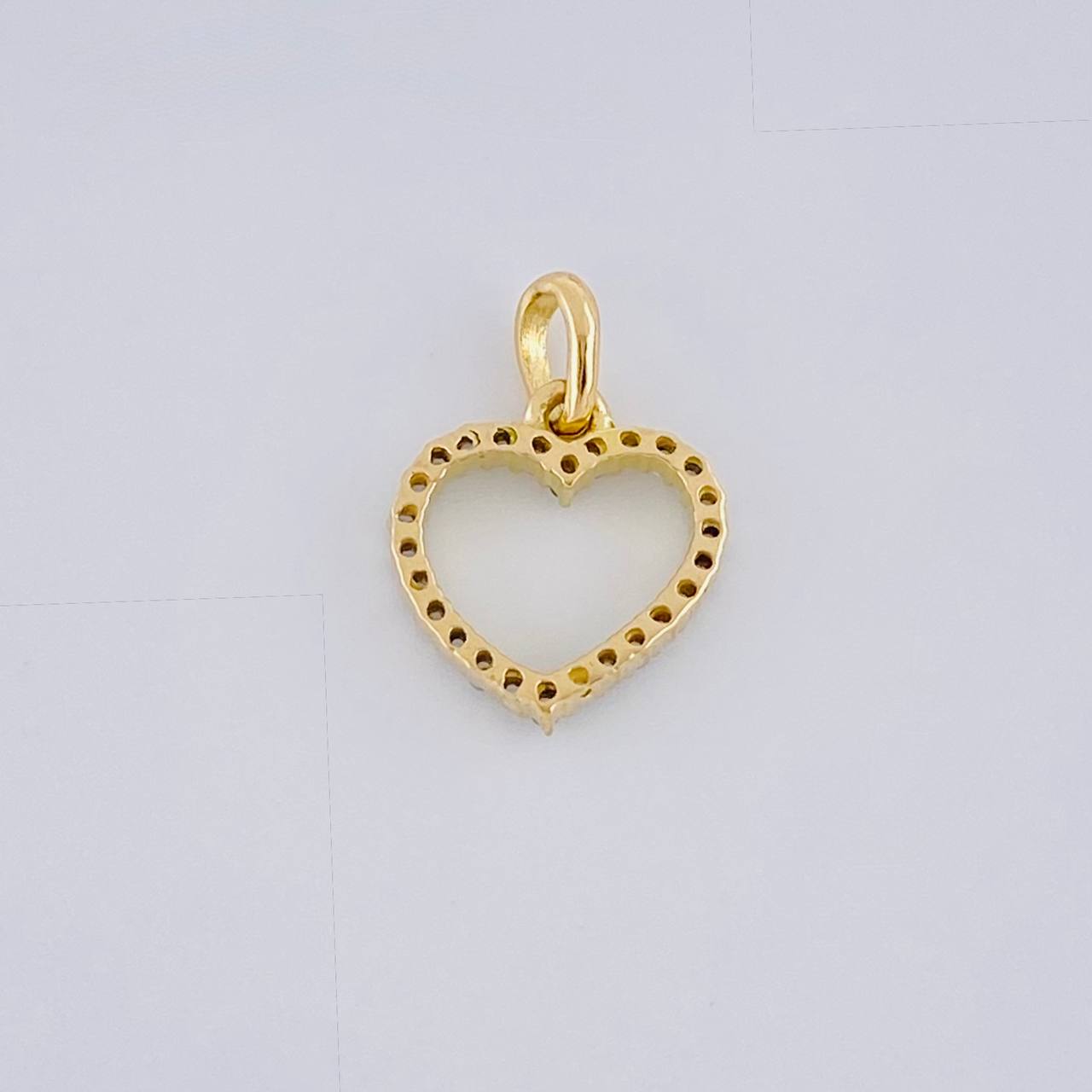 Dije Silueta Corazon 0.65g / 1/2 in Oro Amarillo 18K