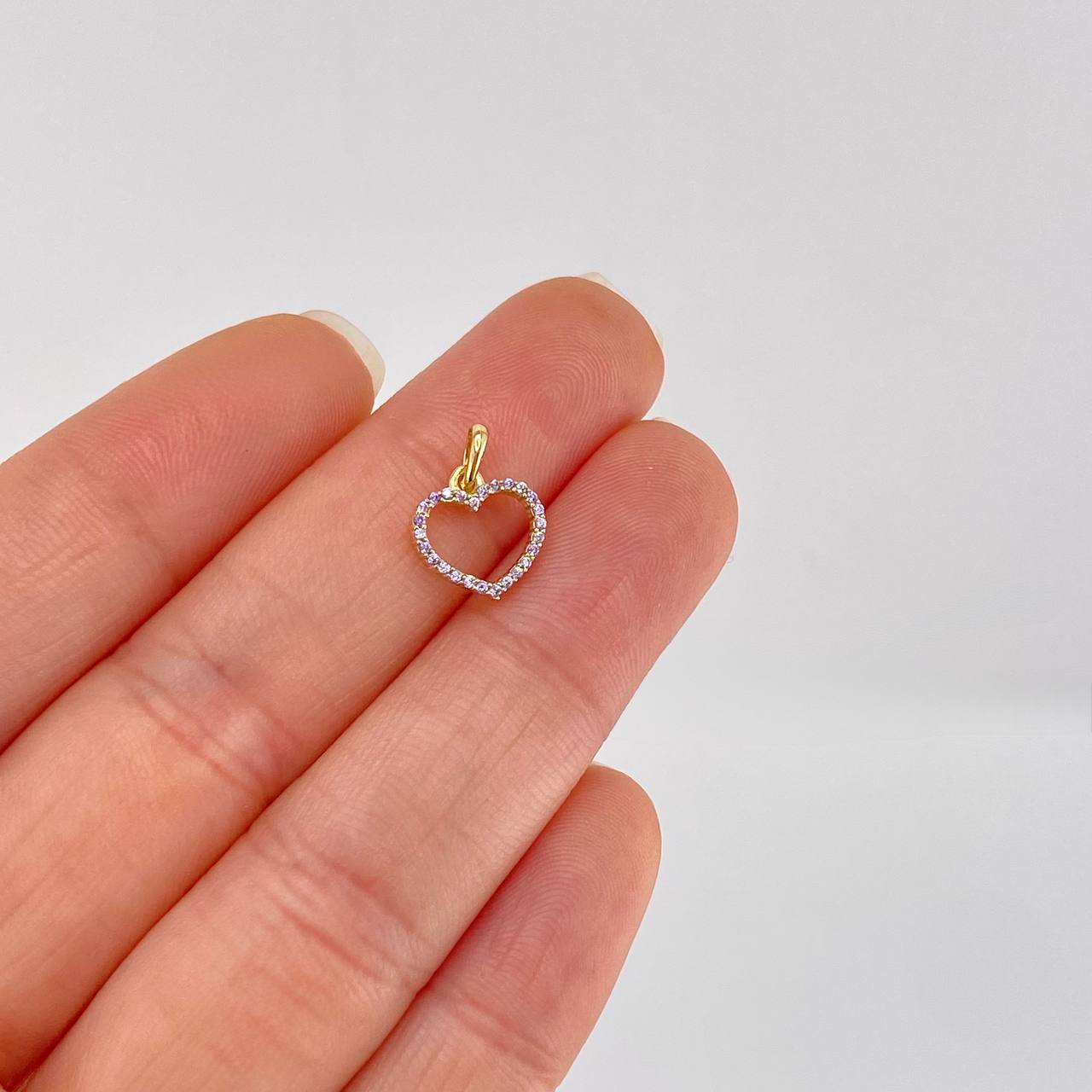 Dije Silueta Corazon 0.55g / 1/2 in Oro Amarillo 18K