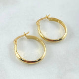 Hoop Earrings Nati 1.55gr / 0.9in / 18K Gold